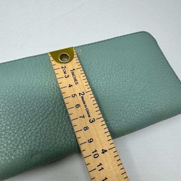 Fossil Sydny Large Zip Clutch Wallet Seaglass   NWT - Picture 7 of 8